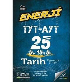 Palme Yayınları - TYT AYT Tarih Enerji 25 Deneme Sınavı