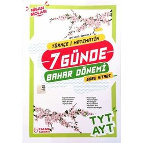 Palme Yayınları Tyt Ayt Türkçe Matematik 7 Günde Bahar Dönemi Soru Bankası