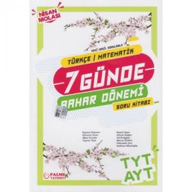Palme Yayınları Tyt Ayt Türkçe Matematik 7 Günde Bahar Dönemi Soru Bankası