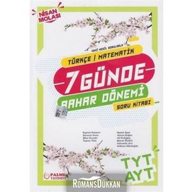 Palme Yayınları TYT AYT Türkçe Matematik 7 Günde Bahar Dönemi Soru Kitabı