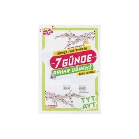 Palme Yayınları TYT AYT Türkçe Matematik 7 Günde Bahar Dönemi Soru Kitabı