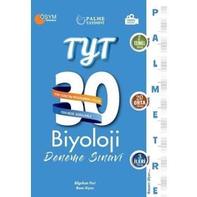 Palme Yayınları TYT Biyoloji Video Çözümlü Palmetre Serisi 30'lu Deneme