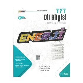 Palme Yayınları TYT Dil Bilgisi Enerji Ders Çalışma Fasikülü