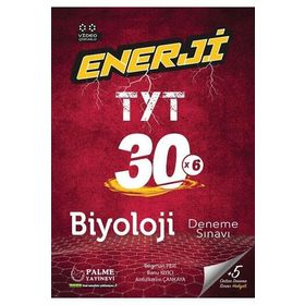 Palme Yayınları TYT Enerji Biyoloji 30 Deneme Sınavı