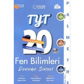 Palme Yayınları TYT Fen Bilimleri 20 Deneme Sınavı