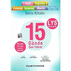 Palme Yayınları TYT Öncesi 15 Günde Son Tekrar Soru Kitabı