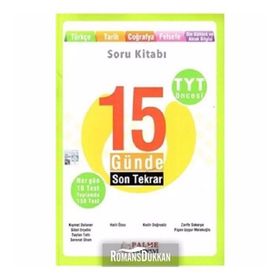 Palme Yayınları TYT Öncesi 15 Günde Son Tekrar Soru Kitabı