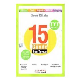 Palme Yayınları TYT Öncesi 15 Günde Son Tekrar Sözel Soru Kitabı