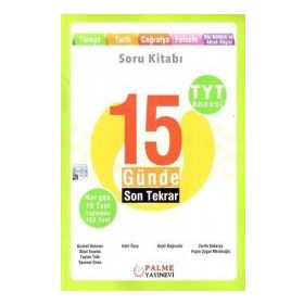 Palme Yayınları TYT Öncesi 15 Günde Son Tekrar Sözel Soru Kitabı