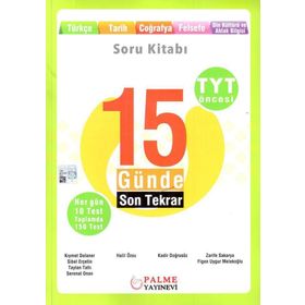 Palme Yayınları TYT Öncesi 15 Günde Son Tekrar Sözel Soru Kitabı