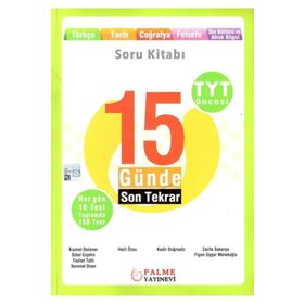 Palme Yayınları TYT Öncesi 15 Günde Son Tekrar Sözel Soru Kitabı