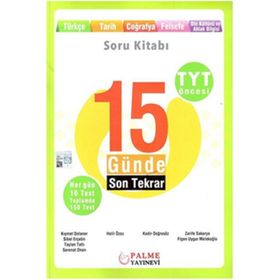 Palme Yayınları TYT Öncesi 15 Günde Son Tekrar Sözel Soru Kitabı