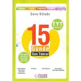 Palme Yayınları TYT Öncesi 15 Günde Son Tekrar