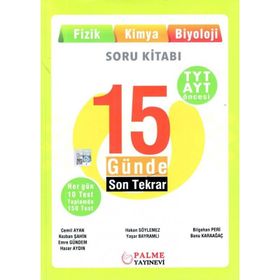 Palme Yayınları TYT Öncesi 15 Günde Son Tekrar