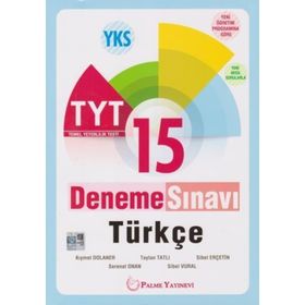 Palme Yayınları TYT Türkçe 15 Deneme