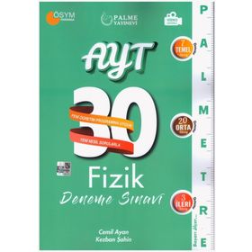 Palme Yayınları YKS - AYT Fizik Palmetre Video Çözümlü 30 Deneme