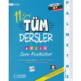 Palmetre 11. Sınıf Sayısal Tüm Dersler Aylık Soru Fasikülleri Palme Yayınevi