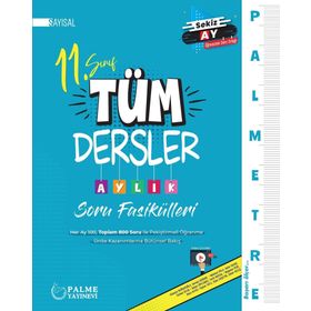 Palmetre 11. Sınıf Sayısal Tüm Dersler Aylık Soru Fasikülleri Palme Yayınevi