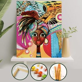 Palmiye Çıtalı 40x50 cm Karnaval Tuval Seti