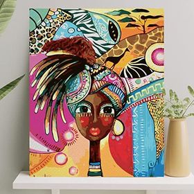 Palmiye Çıtalı 40x50 cm Karnaval Tuval Seti