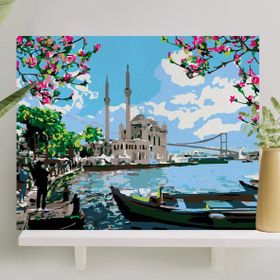 Palmiye Çıtalı 40x50 cm Ortaköy Tuval Seti