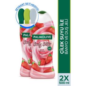 Palmolive 2x500 ml Body Butter Çilek Rüyası Banyo ve Duş Jeli