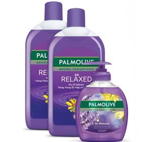 Palmolive Aroma Sensations So Relaxed İris Özü ile 300 ml + 700 ml + 700 ml Sıvı El Sabunu