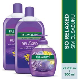 Palmolive Aroma Sensations So Relaxed İris Özü ile 300 ml + 700 ml + 700 ml Sıvı El Sabunu