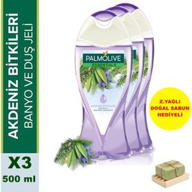 Palmolive Essentials Akdeniz Bitkileri 3x500 ml Duş Jeli