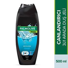 Palmolive Men Sport Üçü Bir Arada Canlandırıcı 500 ml Duş Jeli