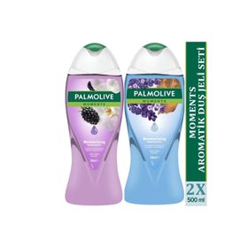 Palmolive Moments Böğürtlen Orkide 500 ml Duş Jeli + Sandal Ağacı Lavanta 500 ml Duş Jeli