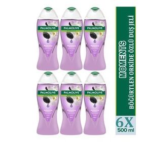 Palmolive Moments Böğürtlen ve Orkide Özlü 6x500 ml Duş Jeli