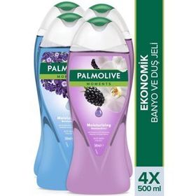 Palmolive Moments Sandal Ağacı ve Lavanta 2x500 ml Duş Jeli + Böğürtlen ve Orkide Özlü 2x500 ml Duş Jeli