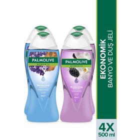 Palmolive Moments Sandal Ağacı ve Lavanta 2x500 ml Duş Jeli + Böğürtlen ve Orkide Özlü 2x500 ml Duş Jeli