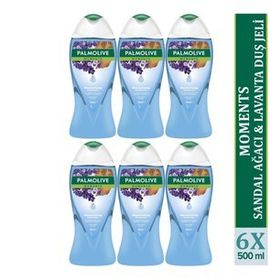 Palmolive Moments Sandal Ağacı ve Lavanta 6x500 ml Duş Jeli