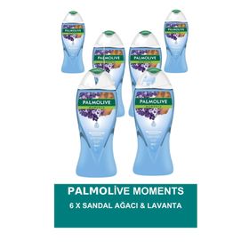 Palmolive Moments Sandal Ağacı ve Lavanta 6x500 ml Duş Jeli