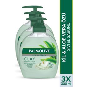 Palmolive Spa Therapy Clay Purification Kil ve Aloe Vera Özü 3×300 ml Sıvı Sabun