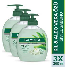 Palmolive Spa Therapy Clay Purification Kil ve Aloe Vera Özü 3×300 ml Sıvı Sabun