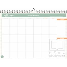 Paloma Minimal Desenli Süresiz Aylık Planlayıcı
