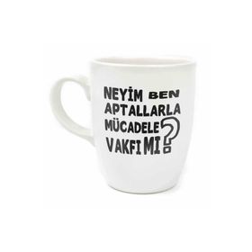 Palto Tasarım Neyim Ben, Aptallarla Mücadele Vakfı Mı? Krem Oval Kupa