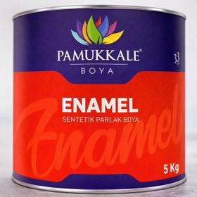 Pamukkale Enamel Sentetik Parlak Boya 5 Kg Kırık Beyaz