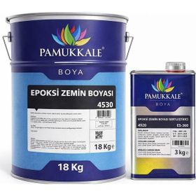 Pamukkale Ral 7042 4530 18+3 kg Koyu Gri Solventli Epoksi Zemin Boyası