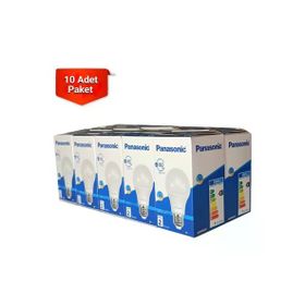 Panasonic 10'lu E27 8,5 W 60 W 860 lm 2700K Günışığı LED Ampul