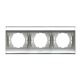 Panasonic Thea Blu Chrome Beyaz 3'lü Çerçeve