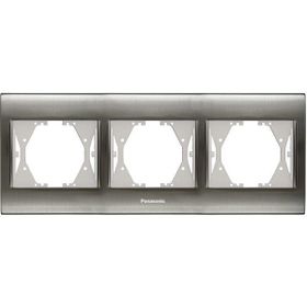 Panasonic Thea Blu Inox Beyaz 3'lü Çerçeve