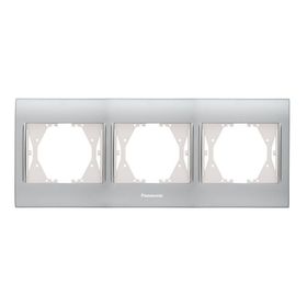 Panasonic Thea Blu Inox Matt Dore 3'lü Çerçeve