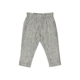 PANÇO 2221GB04018 Beli Lastikli Denim Görünümlü Örme Pantolon Lacivertli Lastikli Desenli Kız Çocuk Pantolon