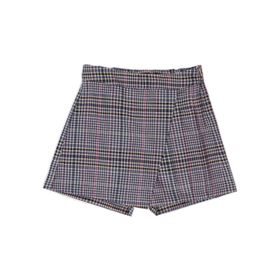 Panço 2221GK07010 Pembe Ekoseli Kız Çocuk Şort Etek