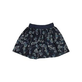 Panço 2221GK13018 Beli Lastikli Çiçek Desenli Dokulu Kumaş Özellikli Astarlı Etek