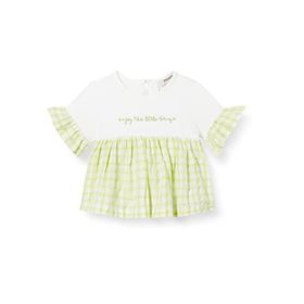 Panço Beyaz 12-18 Ay Kız Bebek Kısa Kollu T-Shirt
